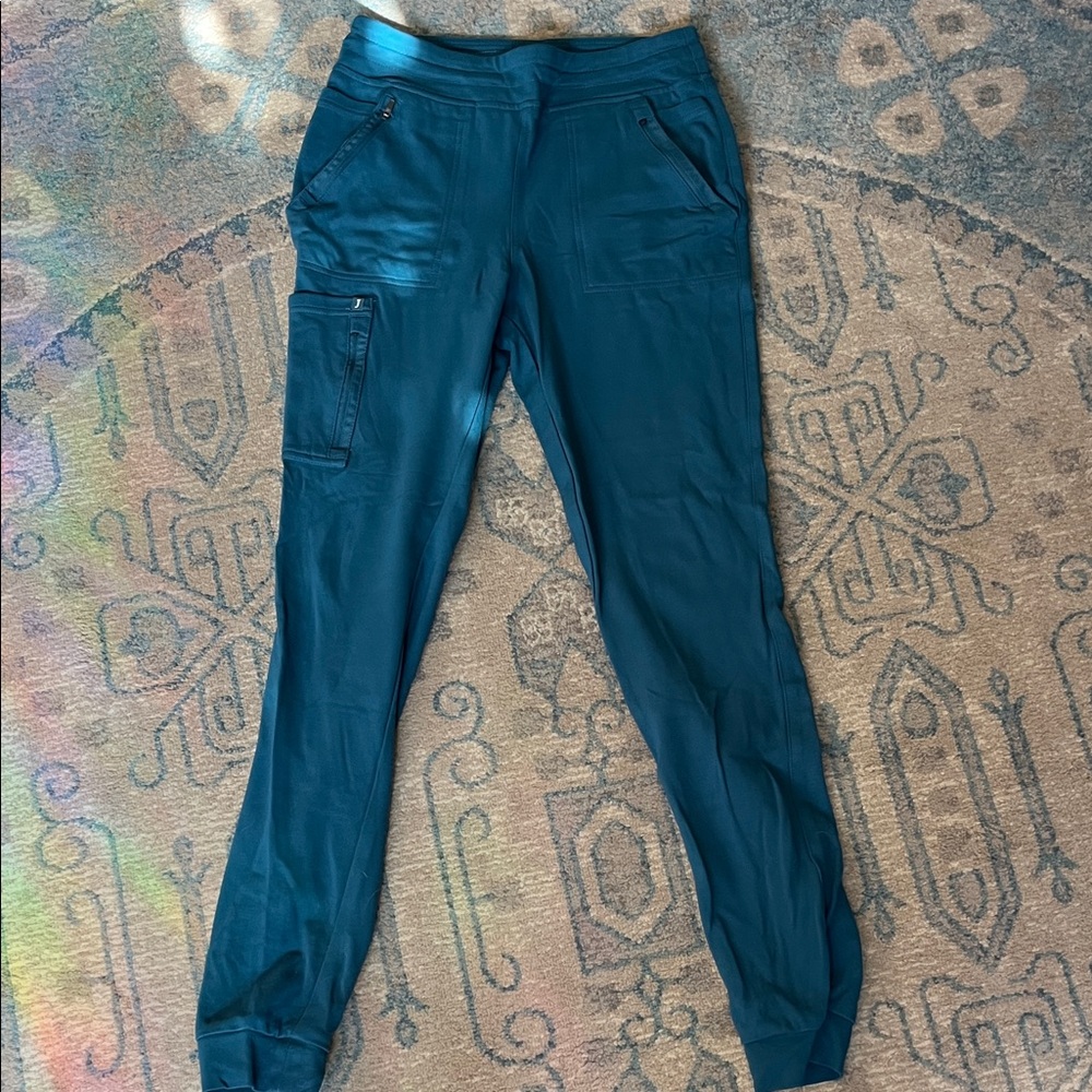 Jaanuu Teal Scrub Pants